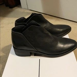 Dolce vita black leather booties